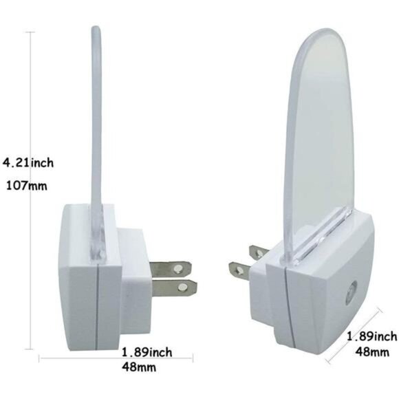 4 Pack Night Light Lamp with Dusk to Dawn Sensor, Plug in, Blue Led Night Light - Picture 2 of 7